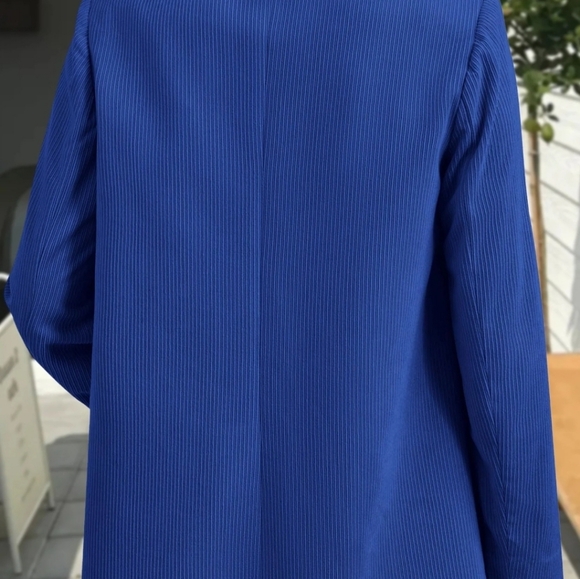 Pretty Garden Women's Blue Winter Corduroy Blazer Jacket Size Sm Oversized - Picture 3 of 16